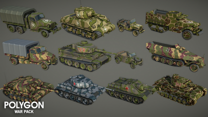 POLYGON - War Pack - Synty Studios - Unity and Unreal 3D low poly assets for game development