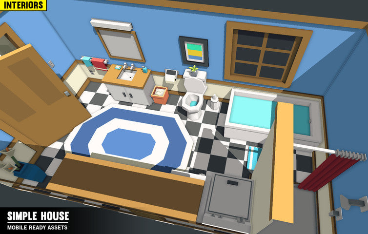 SIMPLE | House Interiors | Cartoon 3D Asset Pack – Synty Store