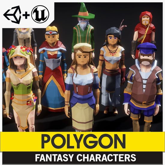 POLYGON | Fantasy Characters | 3D Asset Pack – Synty Store