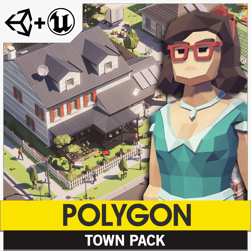 POLYGON - Town Pack - Synty Studios - Unity and Unreal 3D low poly assets for game development