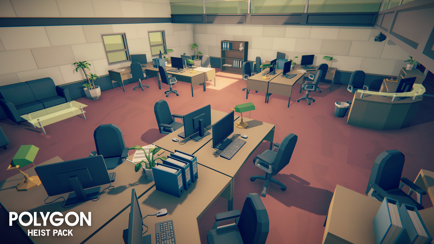 POLYGON - Heist Pack - Synty Studios - Unity and Unreal 3D low poly assets for game development