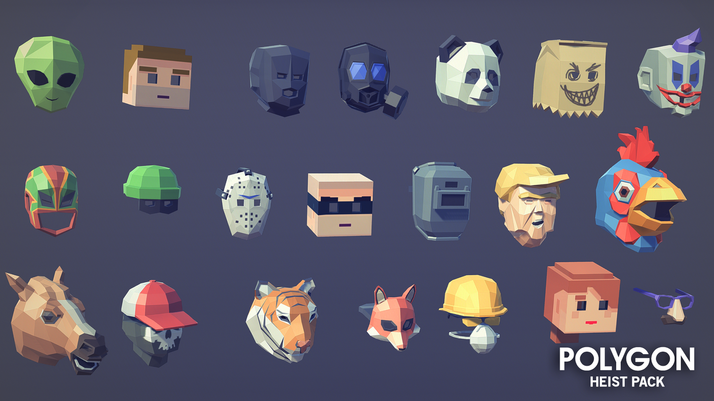 POLYGON - Heist Pack - Synty Studios - Unity and Unreal 3D low poly assets for game development