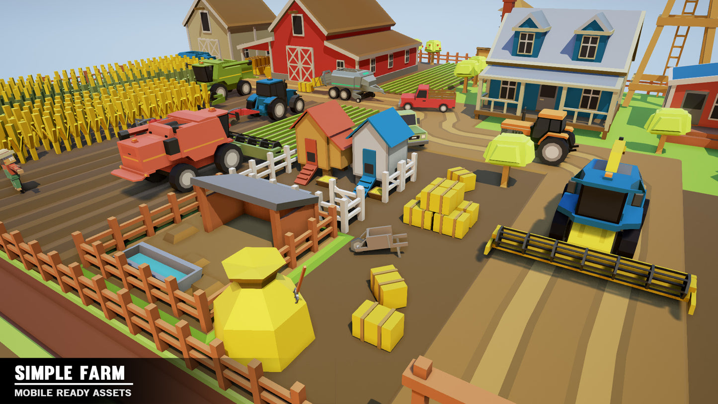 Simple Farm - Cartoon Assets - Synty Studios - Unity and Unreal 3D low poly assets for game development