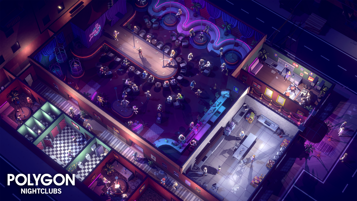 POLYGON - Nightclubs - 3D low poly asset pack