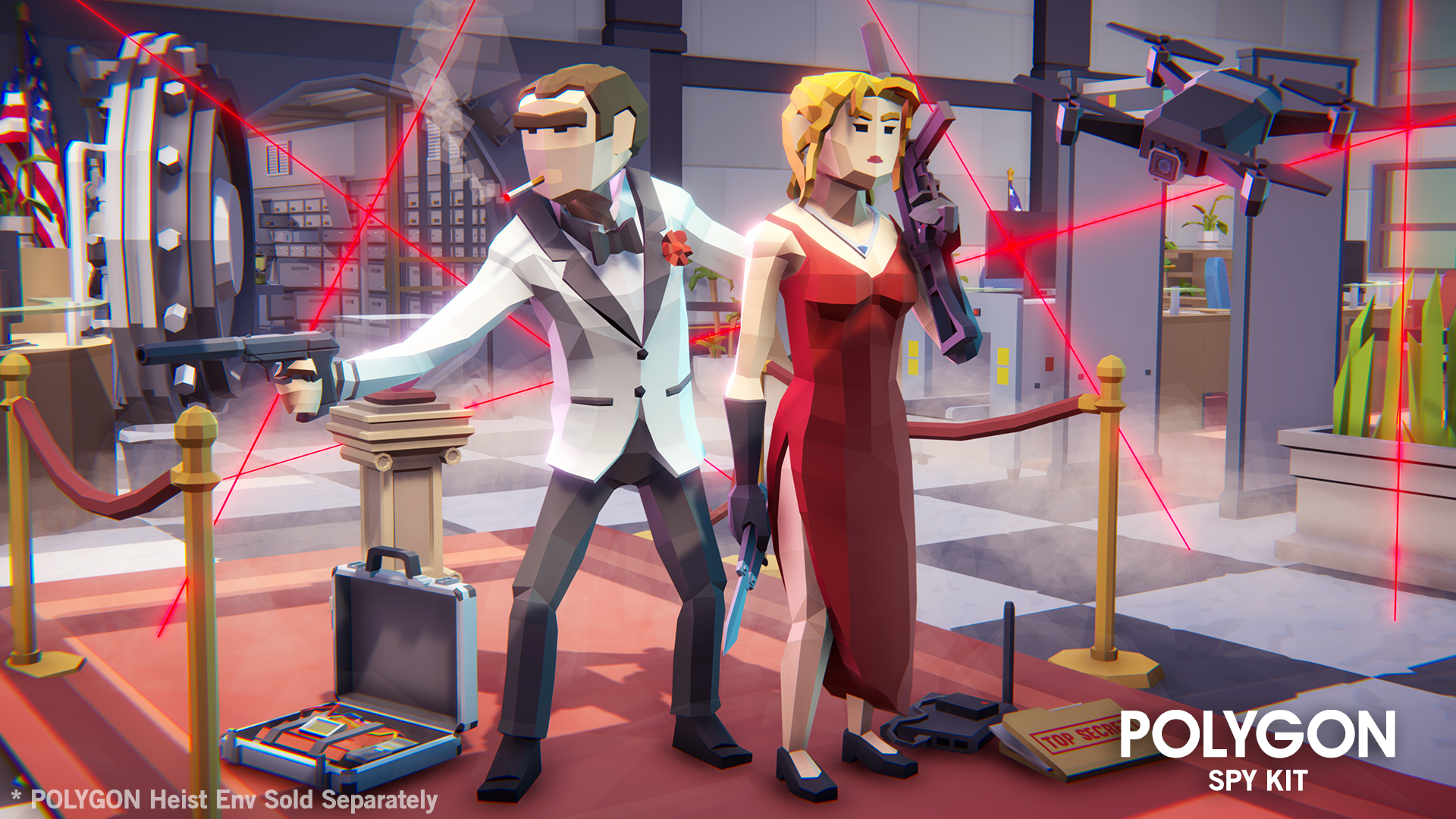 POLYGON - Spy Kit - Synty Studios - Unity and Unreal 3D low poly assets for game development